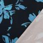 Preview: Viskose Satin Digitaldruck Blume blau